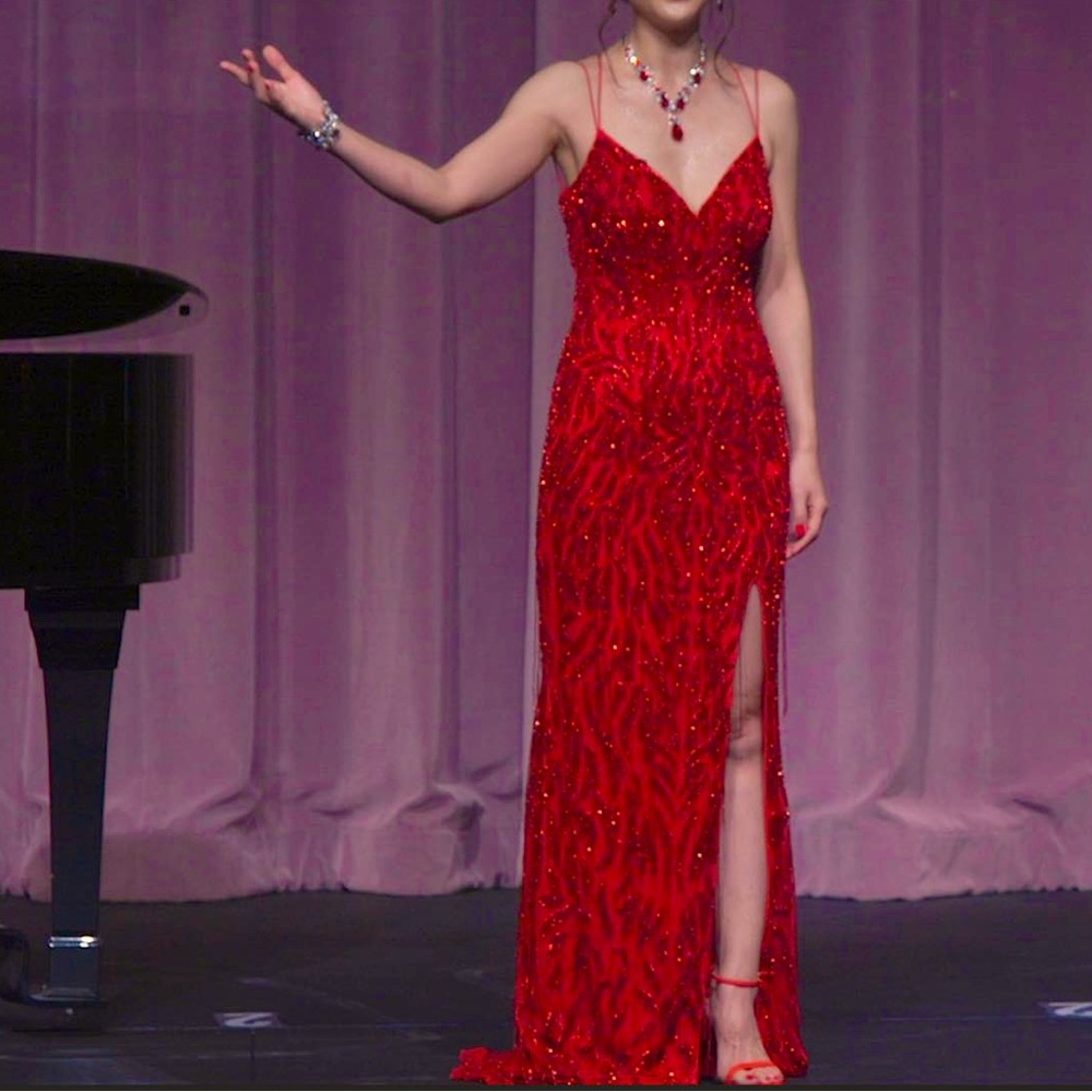 COPY - Red Sherri Hill Prom Dress